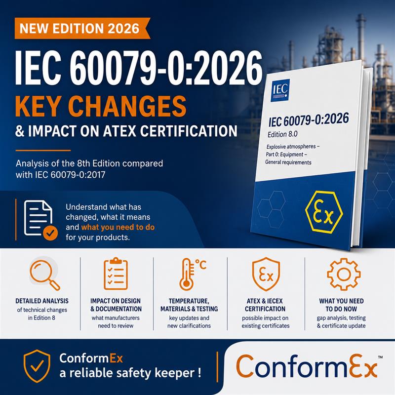 IEC 60079-0:2026: principali modifiche e impatto sulla certificazione ATEX